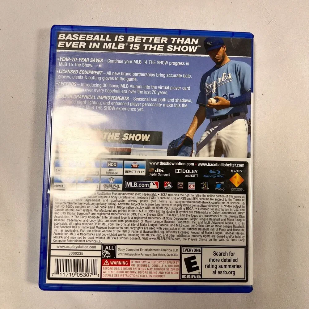 MLB 15: The Show (Sony PlayStation 4, 2015)